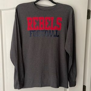 Rebels Football fruit of the loom (size L) long sleeve t-shirt